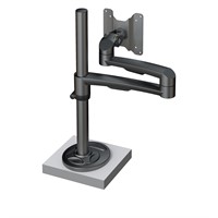 Hold Monitor Arm 26 - 1×14 kg, genomföringsfäste, svart